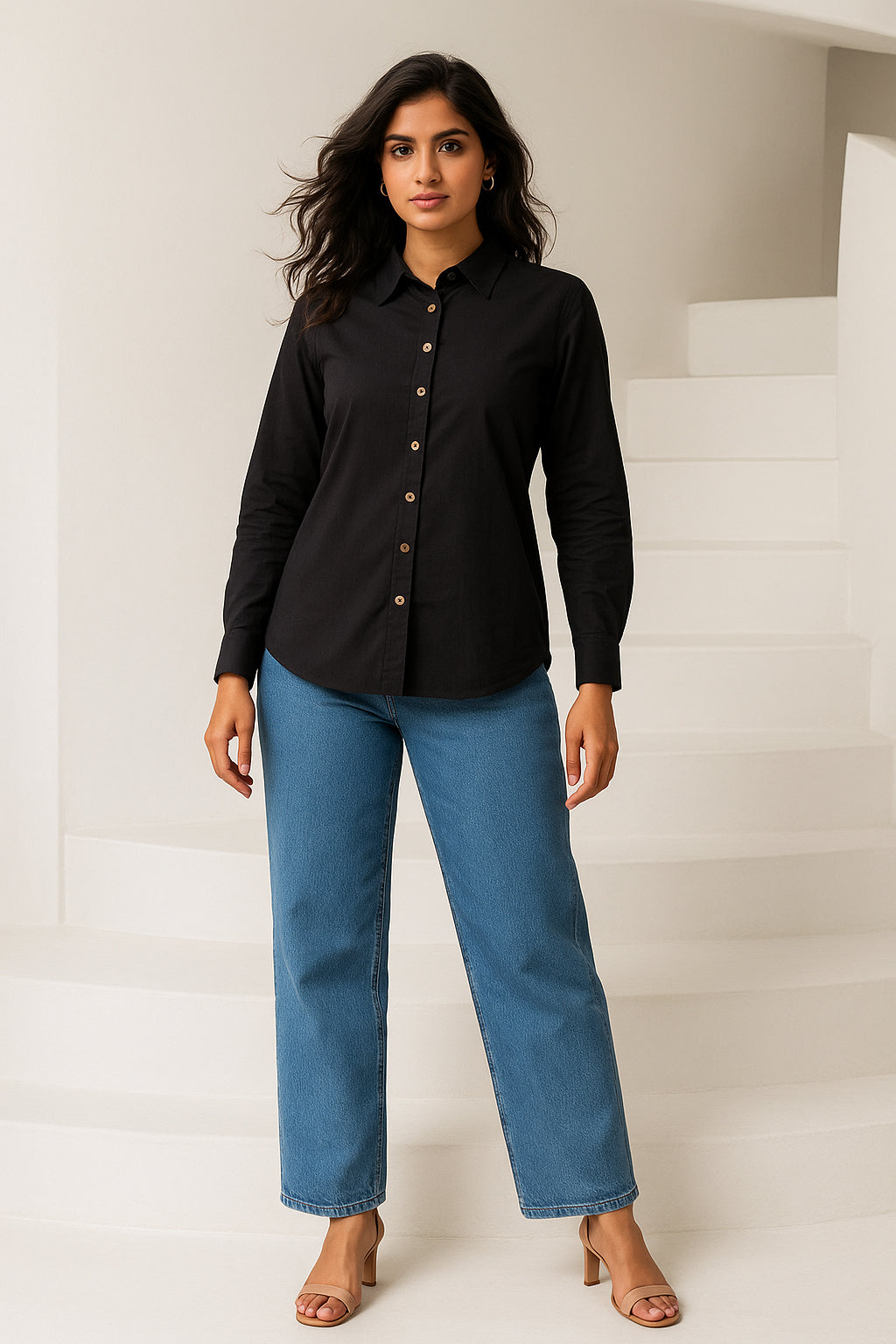 Black Cotton shirt
