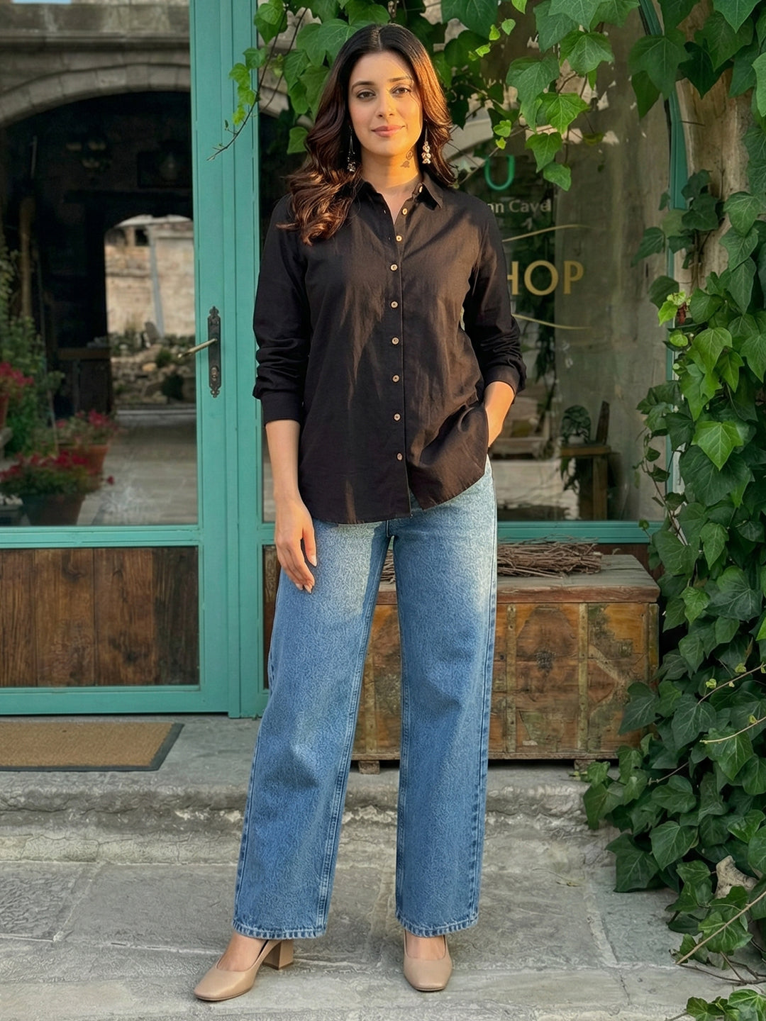 Black Cotton shirt