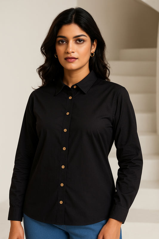 Black Cotton shirt